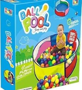 Round Ball Pit Tent for Kids with 40 Colorful Balls