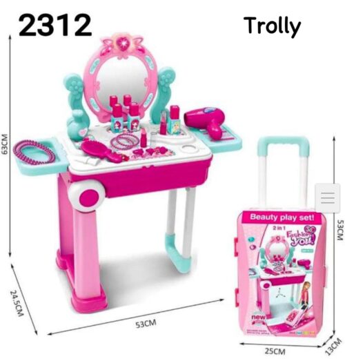 Beauty Vanity Play Set Trolley