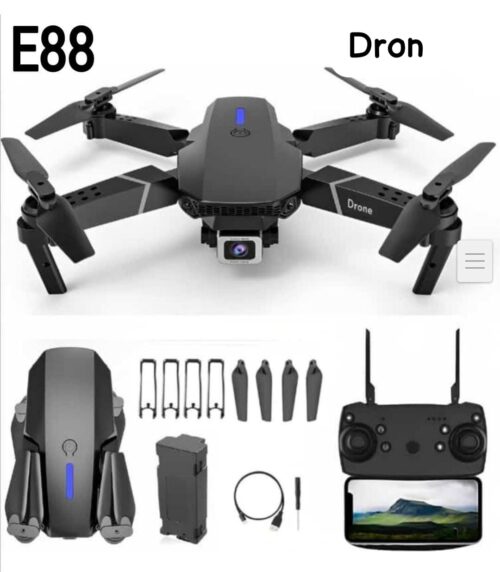 Drone E88 Foldable Drone with HD Camera