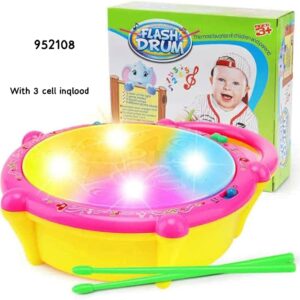 Musical Flash Drum Toy with Lights & Sound