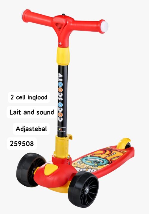 Kids 3-Wheel Kick Scooter with Light & Sound
