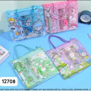 6-in-1 Cute Stationery Combo Set – Mixed Designs