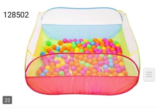 Colorful Kids Ball Pool with 40Balls – Foldable Play Tent