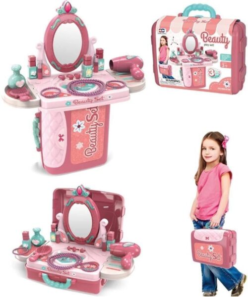 Beauty Vanity Play Set 3-in-1 Makeup Kit