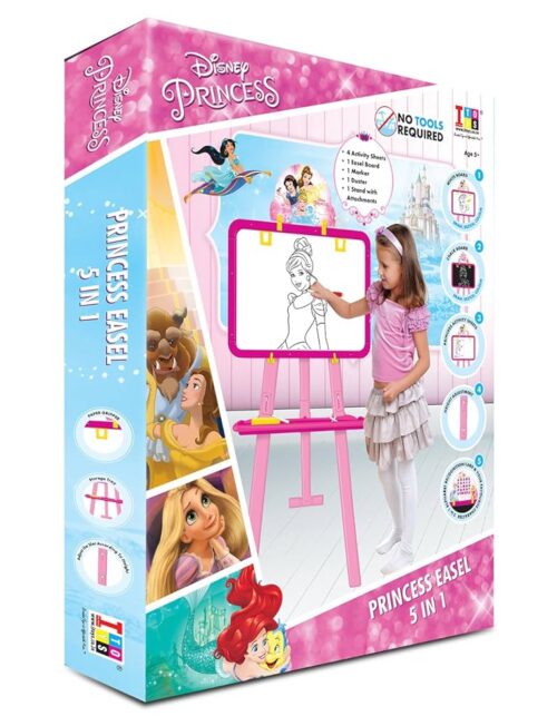Disney Princess 5-in-1 Easel Board for Kids