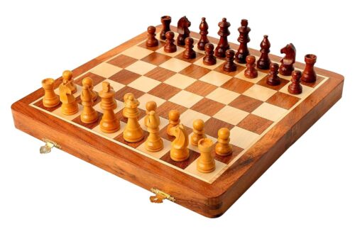 Premium Wooden Folding Chess Set