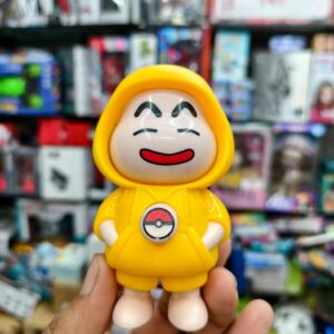 Cartoon Boy Figurine in Yellow Hoodie