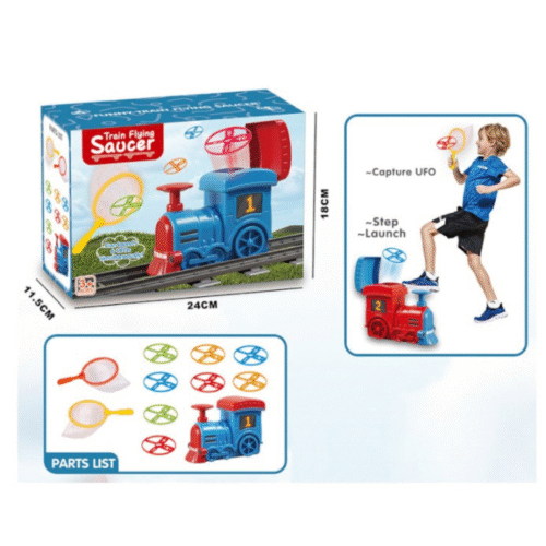 Funny Train Flying Saucer Toy