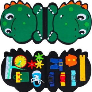 Dinosaur Busy Board – Montessori Activity Learning Toy