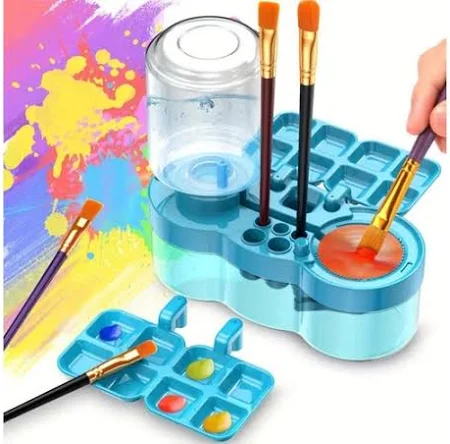 shopping (4) Multi-Functional Paint Brush Cleaning & Storage Station