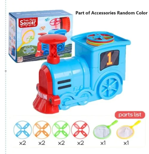 Funny Train Flying Saucer Toy