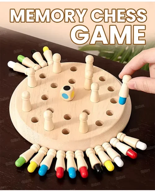 Memory Chess Wooden Board Game